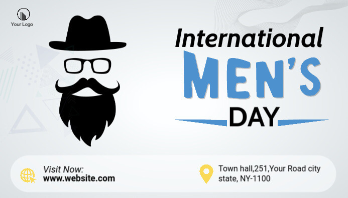 International Men's Day Ad Template 博客标题