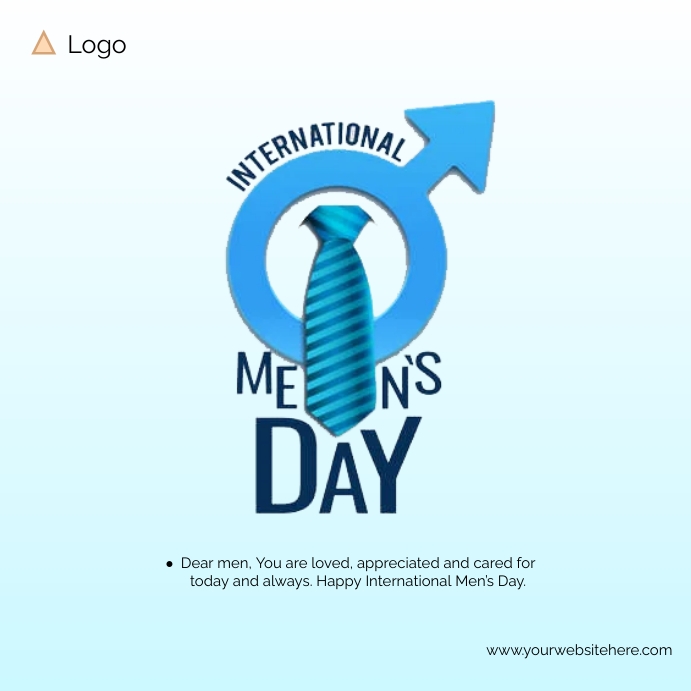 international men's day Instagram 帖子 template