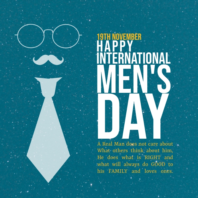 international men's day Template PosterMyWall