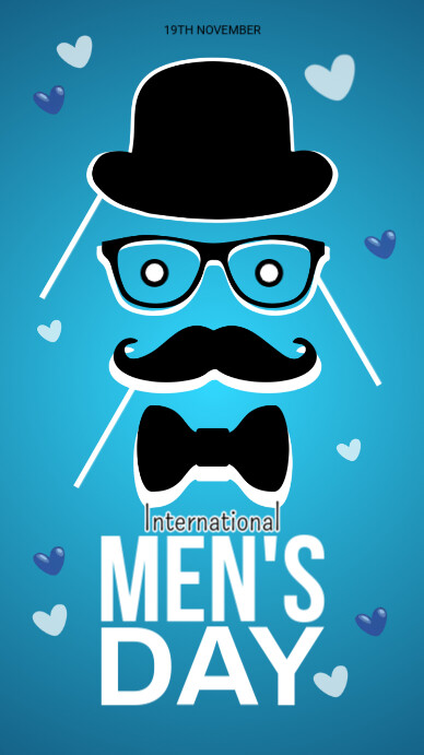 International Men's Day Design Instagram Story template