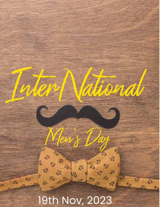 International men's day Flyer (US Letter) template