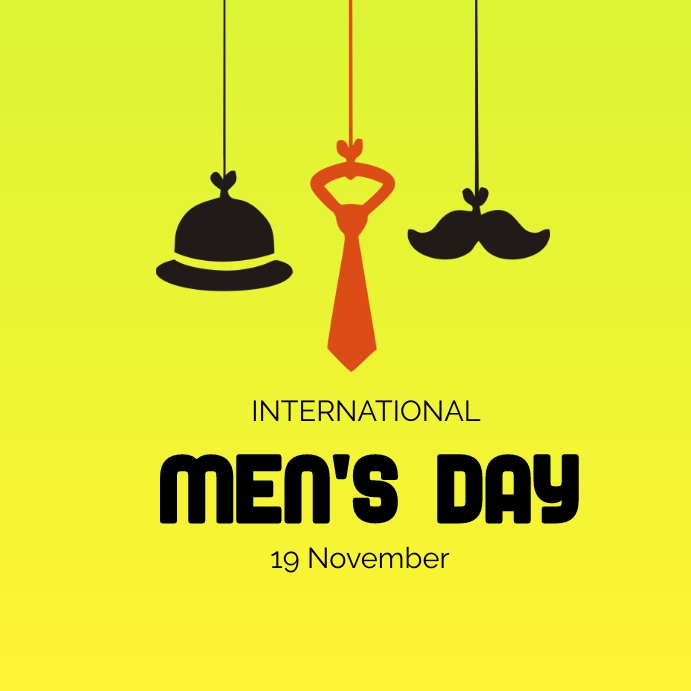 international men's day Instagram 帖子 template