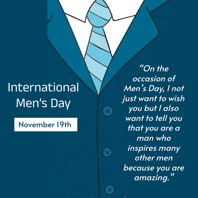 International Men's Day Template | PosterMyWall International Men's Day Template | PosterMyWall