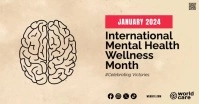 International Mental Health Month animation Facebook Shared Image template