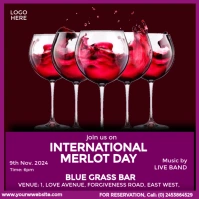International Merlot Day Сообщение Instagram template