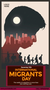 International Migrants Day Design Instagram Story template