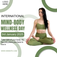 International Mind-Body Wellness Day สี่เหลี่ยมจัตุรัส (1:1) template
