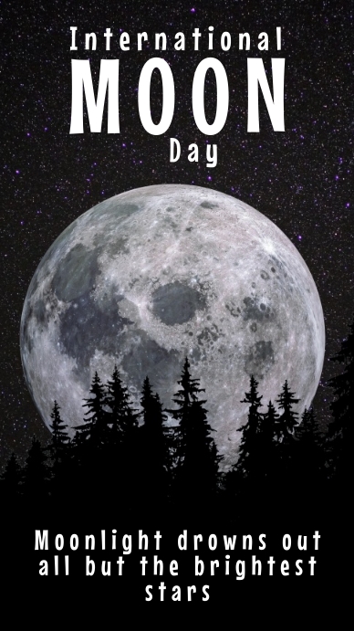 Moon Posts International Moon Day Post Template | PosterMyWall
