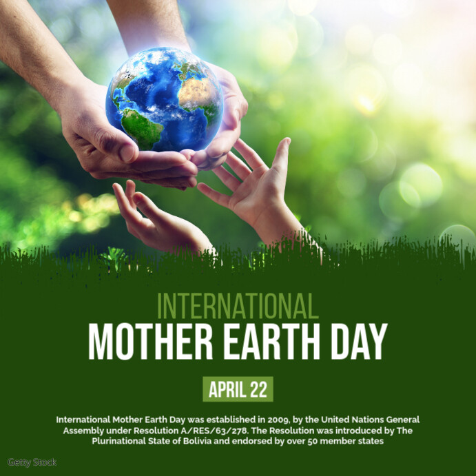 International Mother Earth Day Template PosterMyWall