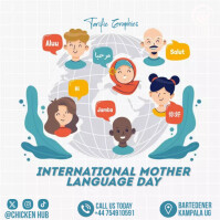 International Mother Language Day Publicação no Instagram template