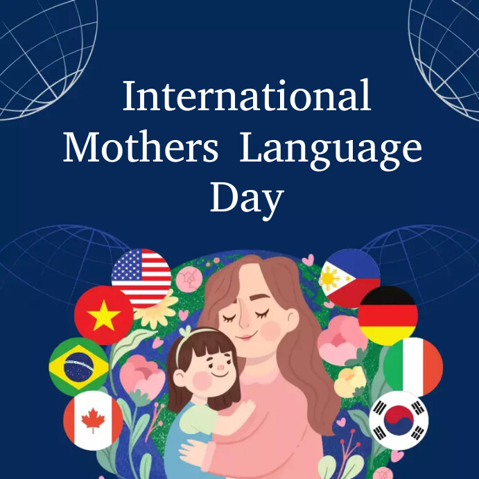Gree Post International mother language Day/Online gree Template | PosterMyWall