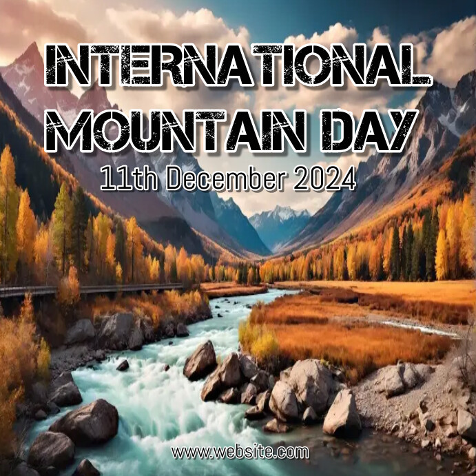 international mountain day Instagram Post template