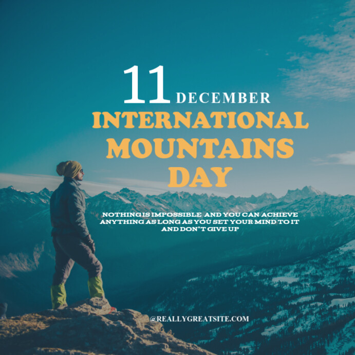 International mountain day Template PosterMyWall