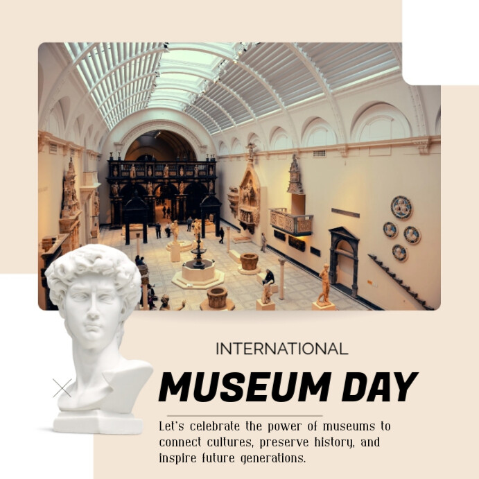 International museums day Instagram Post template