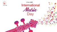 International Music day Blog Header post template