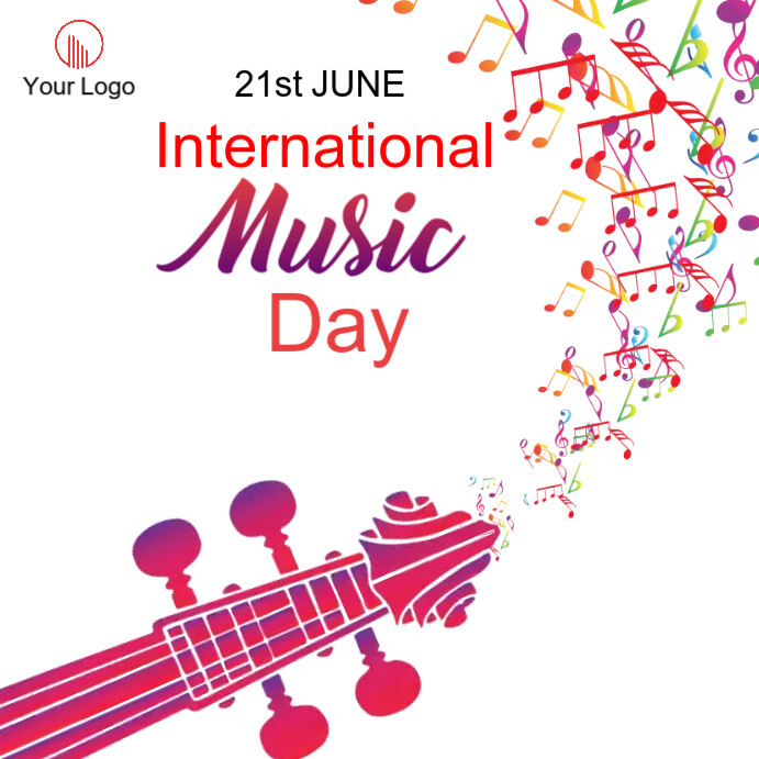 Sjabloon International Music Day Postermywall Sjabloon International Music Day Postermywall