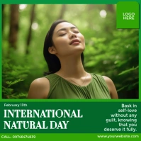 International Natural Day Instagram Post template