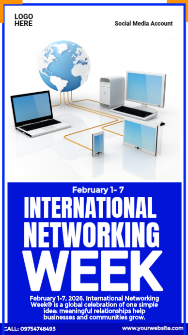 International Networking Week Ad Template | PosterMyWall