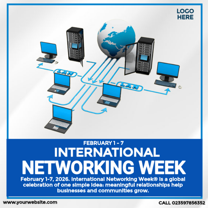 Plantilla de International Networking Week | PosterMyWall