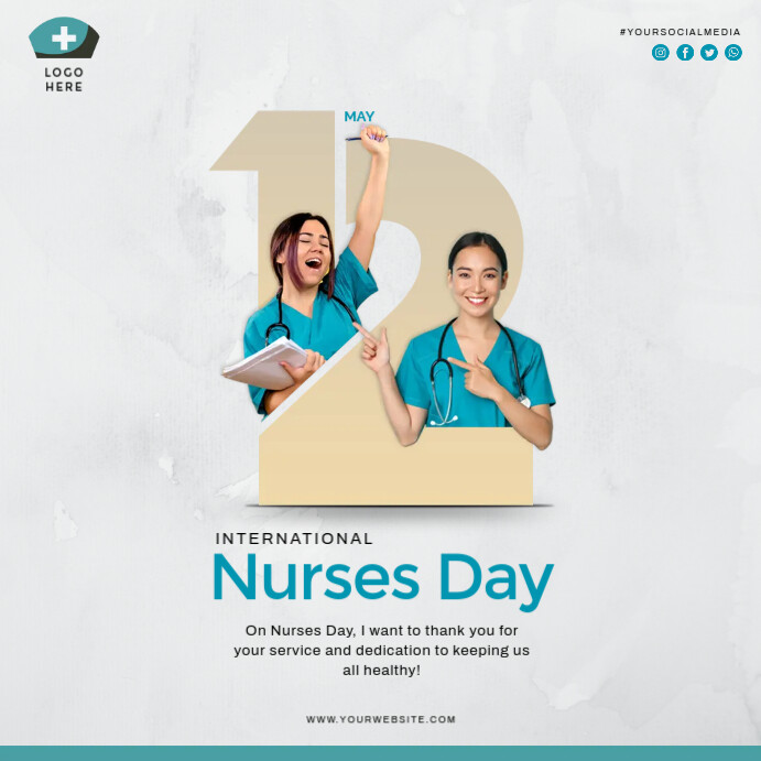 International Nurses day IG Post template