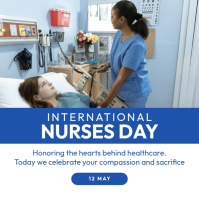 International Nurses Day Thank You Nurses Healthcare Appreciation Medical Workers Honor Post Instagram template