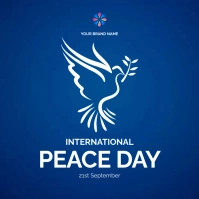 international peace day 21st September Square (1:1) template