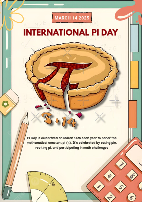 Plantilla de international pi day | PosterMyWall