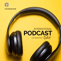 international podcast day 30th September Quadrato (1:1) template