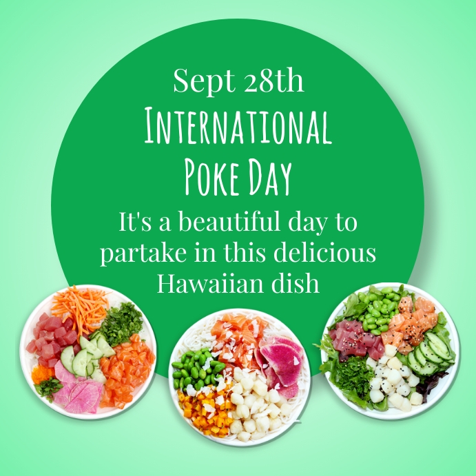 Poke Post International Poke Day Template | PosterMyWall