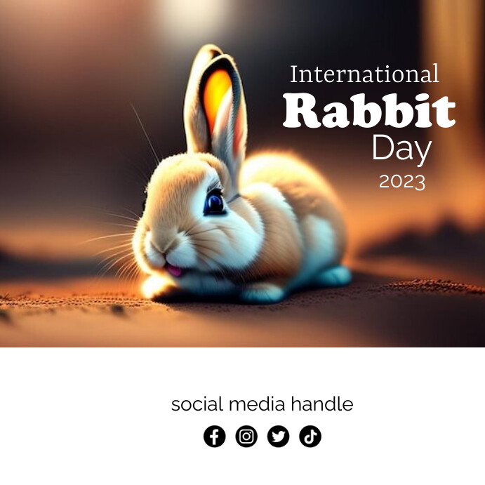 International Rabbit Day Template | PosterMyWall