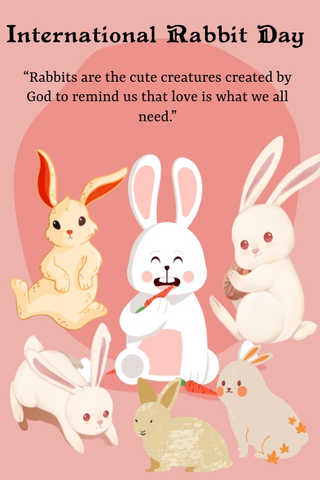 international rabbit day Template | PosterMyWall