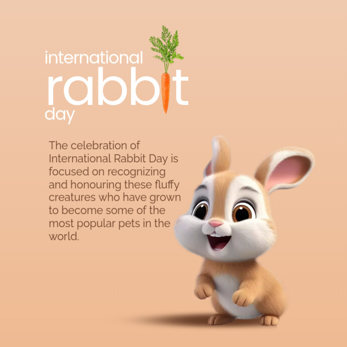 International Rabbit Day Instagram Post Template | PosterMyWall