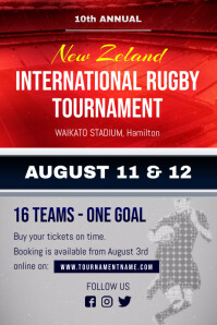 Local Rugby Fixture Poster Rugby League Poster Template | PosterMyWall