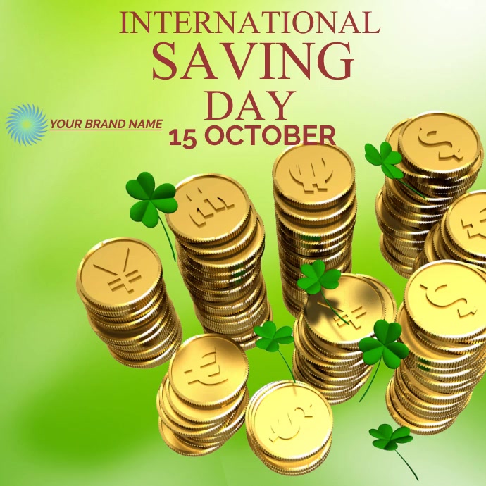 International saving day Instagram Post template