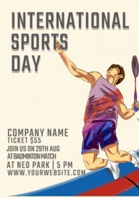 International sports day A2 template