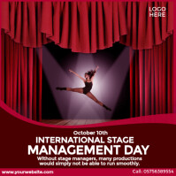 International Stage Management Day Instagram Post template