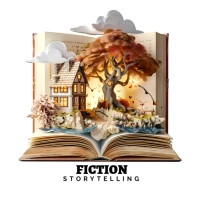 International Storytelling Logo Logótipo template