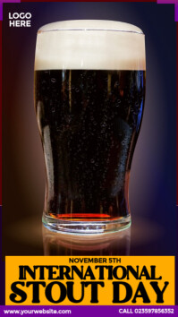 International Stout Day Template Instagram Story