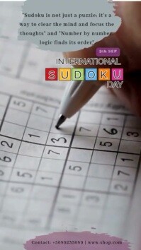 International Sudoku Day Instagram Story template