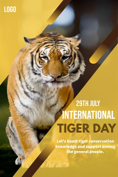 International tiger day poster Template | PosterMyWall