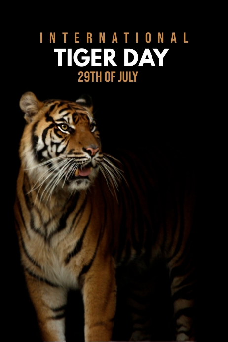 International tiger day poster Template | PosterMyWall