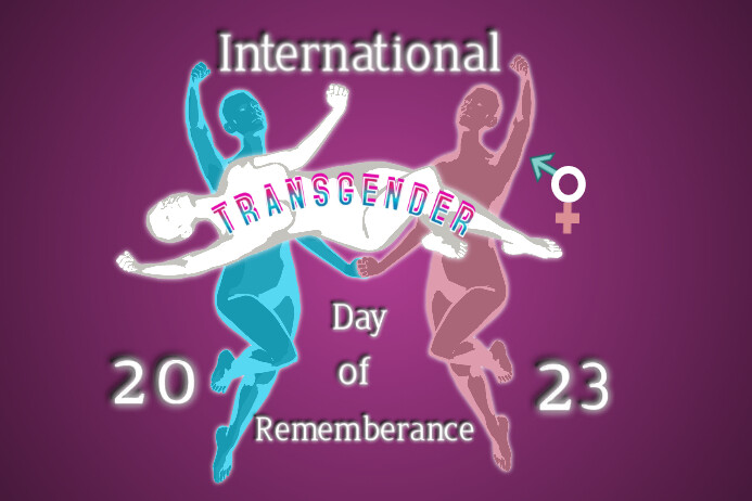 International Transgender Day of Remberance Poster template