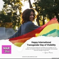 international transgender day of visibility Publicação no Instagram template