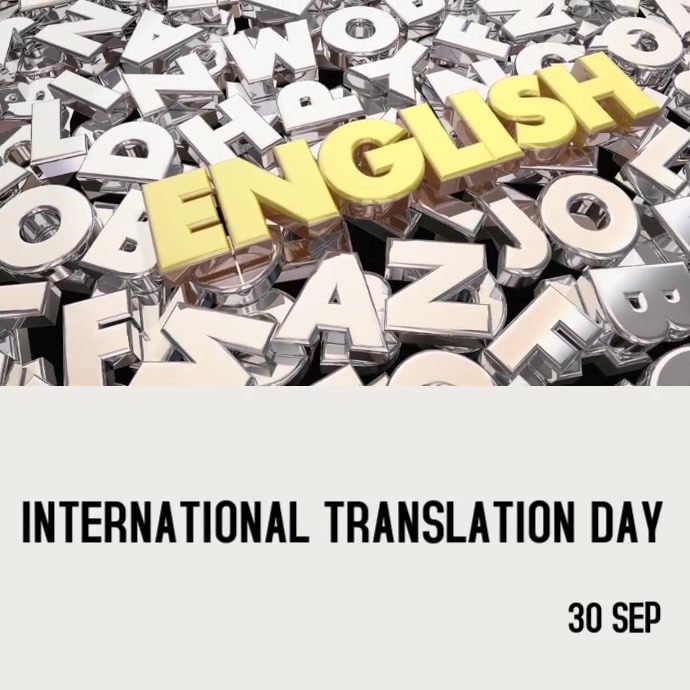 Plantilla De Dia Internacional De La Traduccion Postermywall