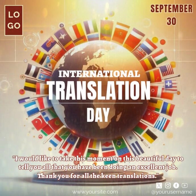 Translasing Poster Copy of International Translation Day | PosterMyWall