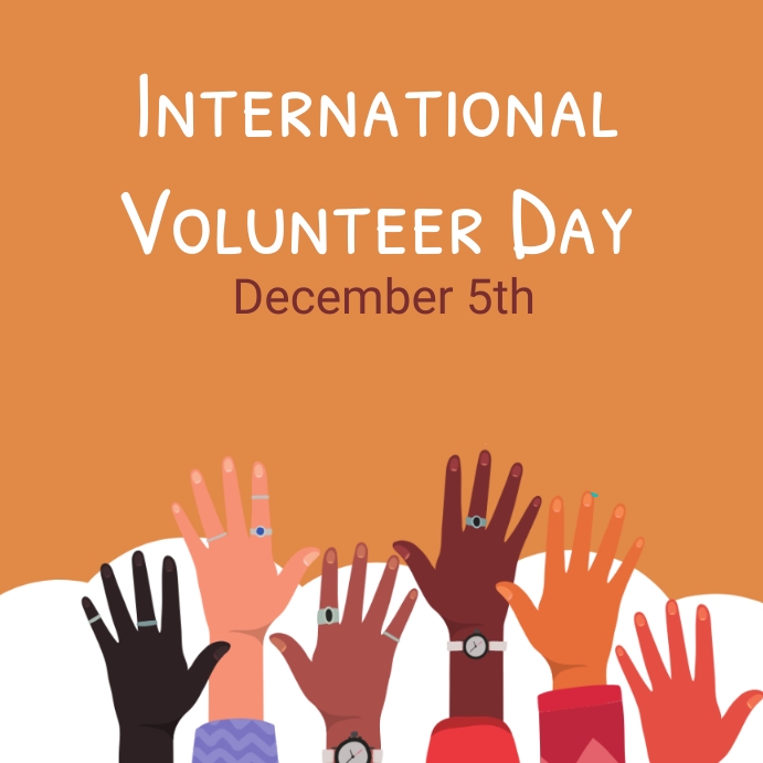 Copy of international volunteer day | PosterMyWall