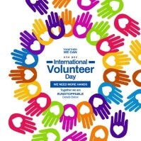 International Volunteer Day Campaign Template | PosterMyWall