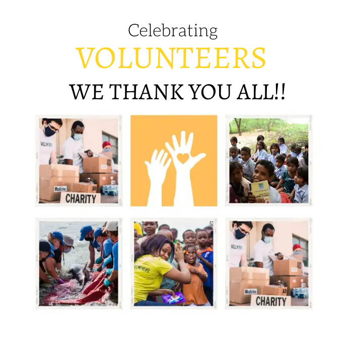 International Volunteers Day online greeting Template | PosterMyWall