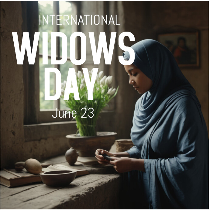 International Widows' Day Instagram Post template
