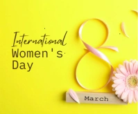 International woman day template
